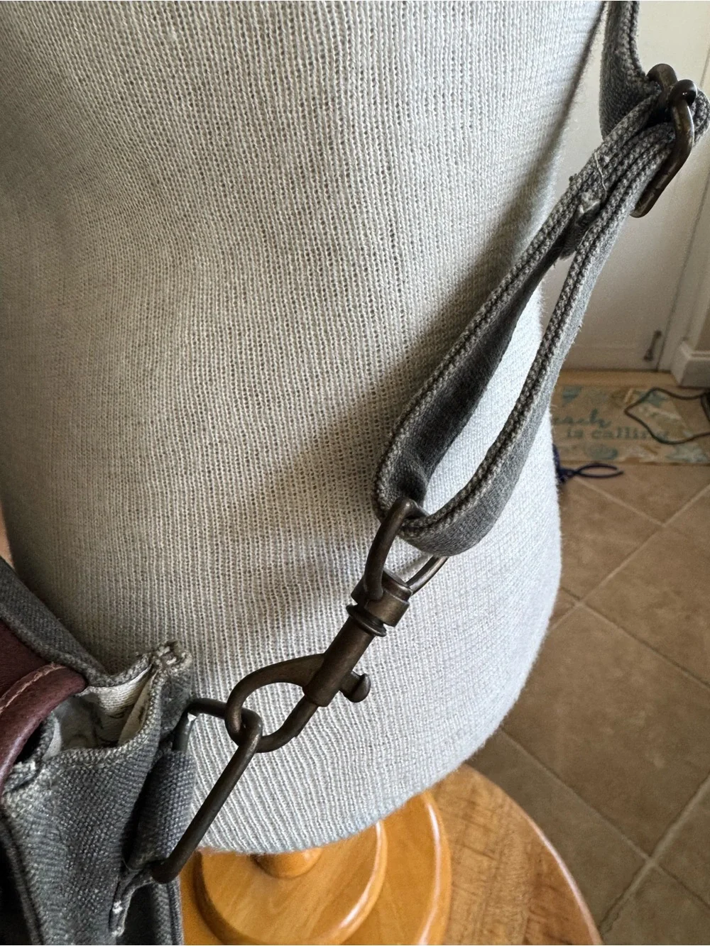 Mona B Purse Crossbody Flap Over Steampunk Upcycled Leather